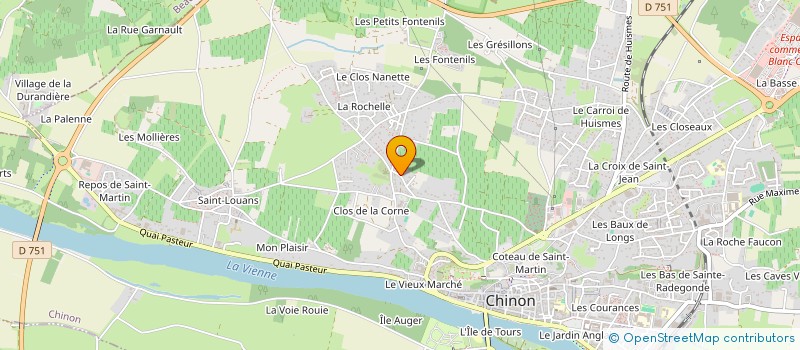 localisation de l'entreprise MADAME CORALINE LAMER  CHINON