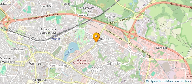 localisation de l'entreprise MADAME CORALINE LE BUANNIC à VANNES