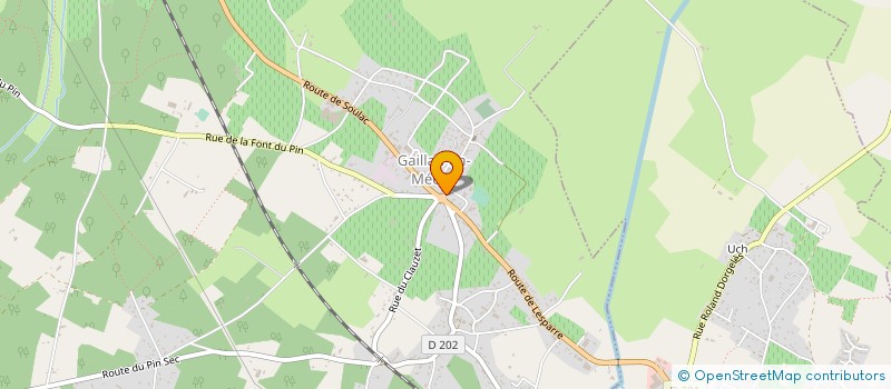 localisation de l'entreprise MADAME CORALINE LE LUHERNE  GAILLAN-EN-MEDOC