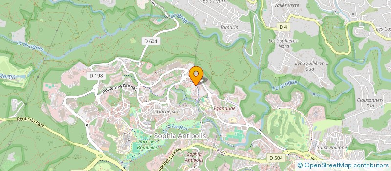 localisation de l'entreprise MADAME CORALINE LEBEAU  VALBONNE