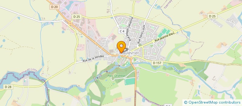 localisation de l'entreprise MADAME CORALINE LEGEAY  MAULEVRIER