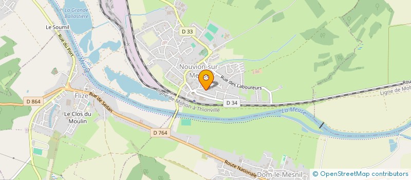 localisation de l'entreprise MADAME CORALINE LEROUX à NOUVION-SUR-MEUSE