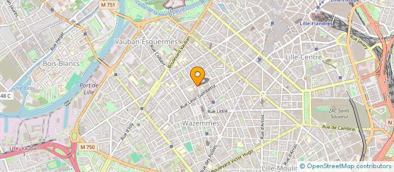 localisation de l'entreprise MADAME CORALINE MARTIN à LILLE