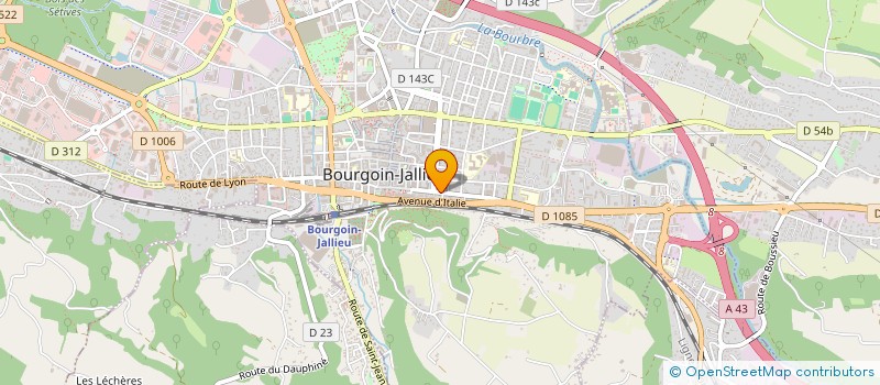 localisation de l'entreprise MADAME CORALINE MAYEUX  BOURGOIN-JALLIEU