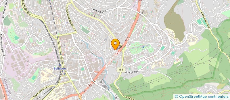 localisation de l'entreprise MADAME CORALINE MOUNIER  SAINT-ETIENNE