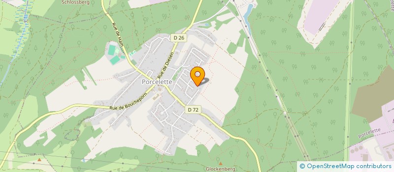 localisation de l'entreprise MADAME CORALINE MULLER  PORCELETTE