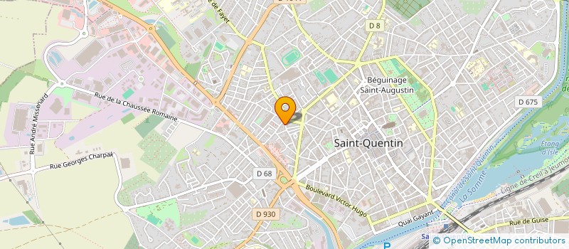 localisation de l'entreprise MADAME CORALINE NOMINE à SAINT-QUENTIN