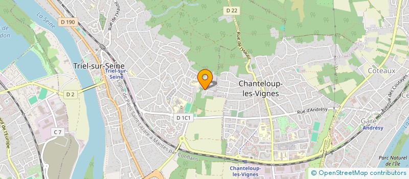 localisation de l'entreprise MADAME CORALINE OBERLING  TRIEL-SUR-SEINE