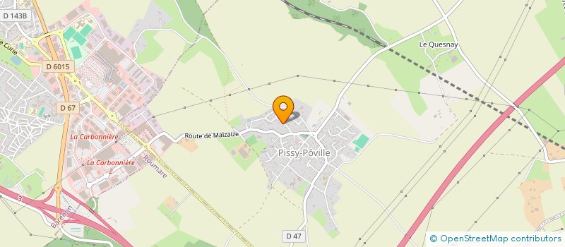 localisation de l'entreprise MADAME CORALINE PAUL  PISSY-POVILLE