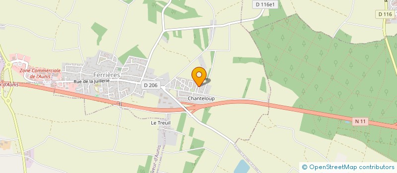 localisation de l'entreprise MADAME CORALINE PELAGERE  FERRIERES