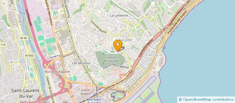 localisation de l'entreprise MADAME CORALINE PERRIN à NICE