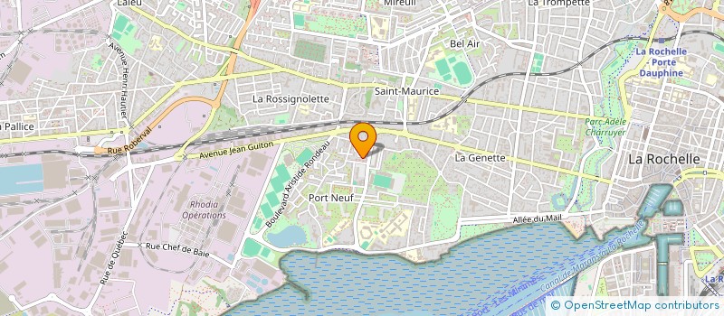 localisation de l'entreprise MADAME CORALINE PIROSKA  LA ROCHELLE