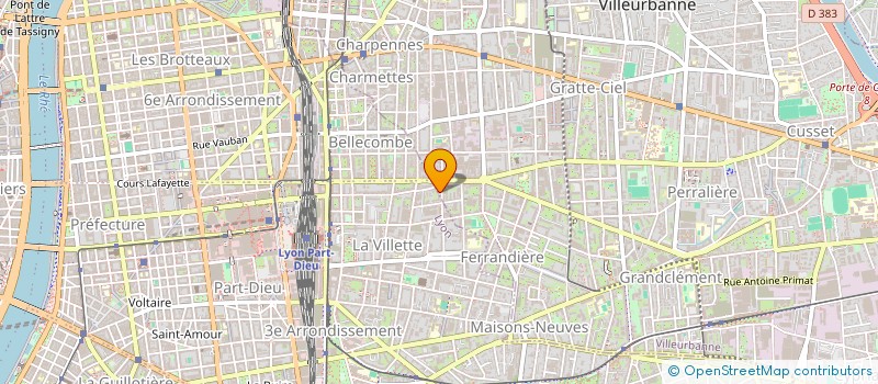 localisation de l'entreprise MADAME CORALINE POSSO  VILLEURBANNE