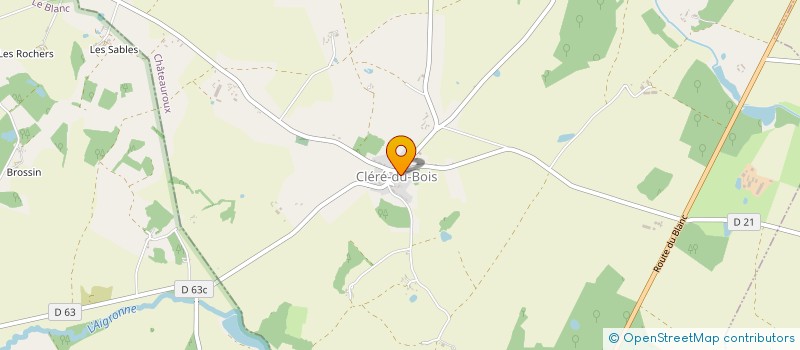 localisation de l'entreprise MADAME CORALINE QUENAULT à CLERE-DU-BOIS
