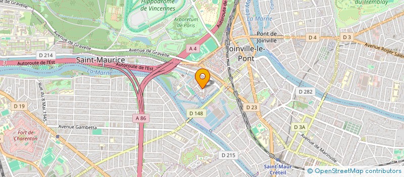 localisation de l'entreprise MADAME CORALINE REINE  SAINT-MAURICE