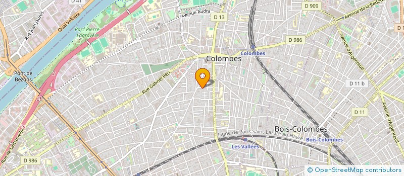 localisation de l'entreprise MADAME CORALINE RICHARD  COLOMBES