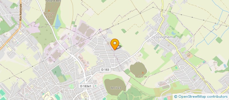 localisation de l'entreprise MADAME CORALINE ROSSIGNOL  LOZINGHEM