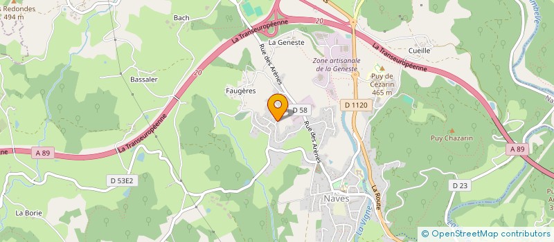 localisation de l'entreprise MADAME CORALINE ROUX  NAVES