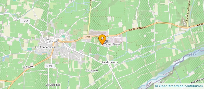 localisation de l'entreprise MADAME CORALINE ROUZE  TULETTE