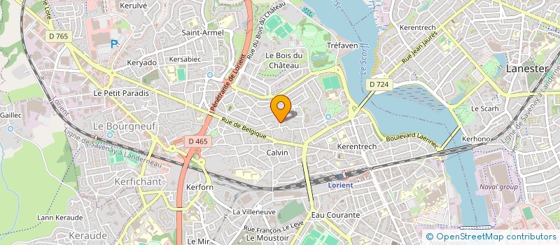 localisation de l'entreprise MADAME CORALINE RUELLE  LORIENT