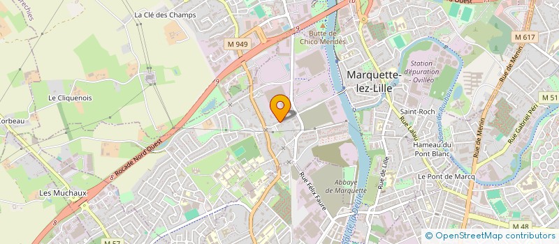 localisation de l'entreprise MADAME CORALINE SABRI  MARQUETTE-LEZ-LILLE