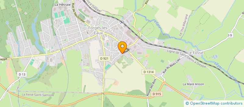 localisation de l'entreprise MADAME CORALINE SAGEOT  FORGES-LES-EAUX