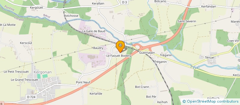 localisation de l'entreprise MADAME CORALINE TARAVEL  LANGUIDIC