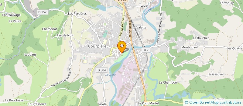 localisation de l'entreprise MADAME CORALINE TEIXEIRA à COURPIERE