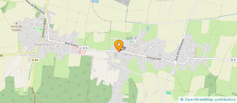 localisation de l'entreprise MADAME CORALINE TELLIER  HERY