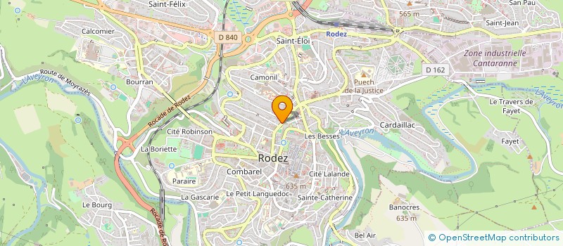 localisation de l'entreprise MADAME CORALINE TESSIER  RODEZ