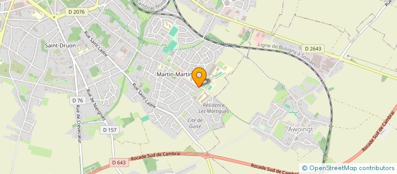 localisation de l'entreprise MADAME CORALINE TRIOUX à CAMBRAI