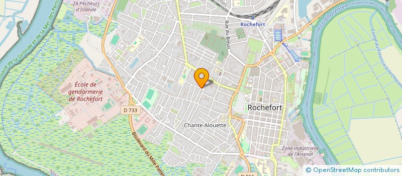 localisation de l'entreprise MADAME CORALINE TROPPER MAIRAND  ROCHEFORT