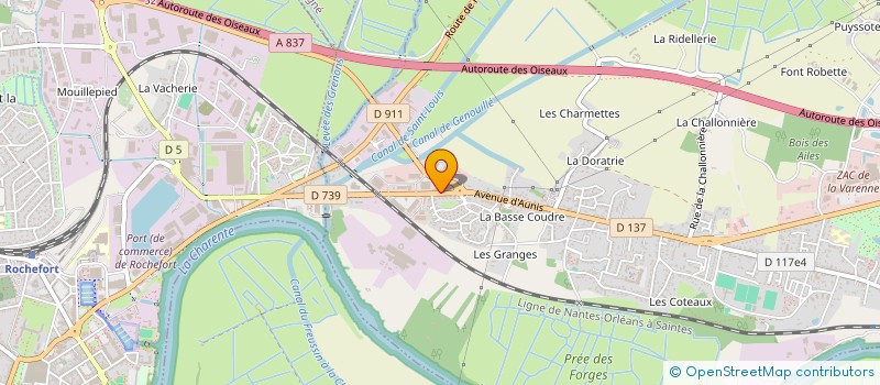 localisation de l'entreprise MADAME CORALINE VIGNAUD  TONNAY-CHARENTE