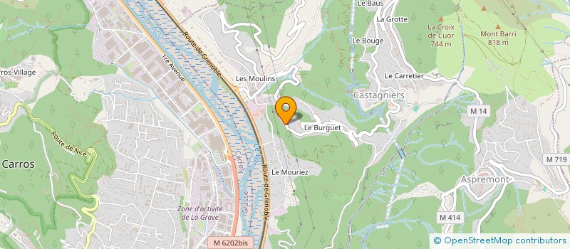 localisation de l'entreprise MADAME CORALINE YOUSSEFI  CASTAGNIERS