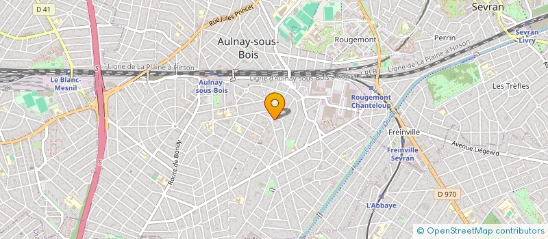 localisation de l'entreprise MADAME CORALLY LE HENANFF  AULNAY-SOUS-BOIS