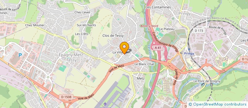 localisation de l'entreprise MADAME CORALY DEBRESSY  EPAGNY METZ-TESSY