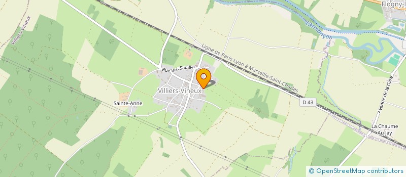 localisation de l'entreprise MADAME CORALY DUBOIS  VILLIERS-VINEUX