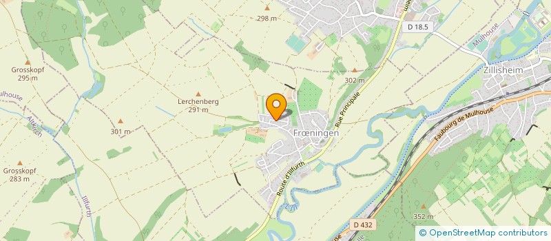 localisation de l'entreprise MADAME CORALY HARTMANN  FRNINGEN