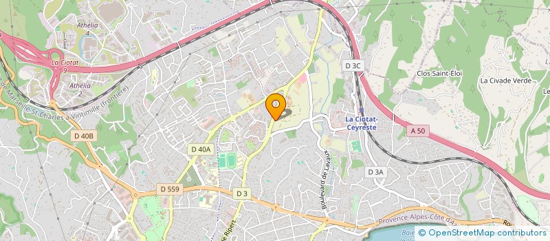 localisation de l'entreprise MADAME CORALY RICHEDA  LA CIOTAT