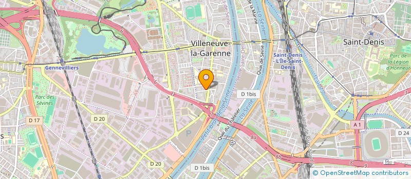 localisation de l'entreprise MADAME CORALYN HATILIP  VILLENEUVE-LA-GARENNE