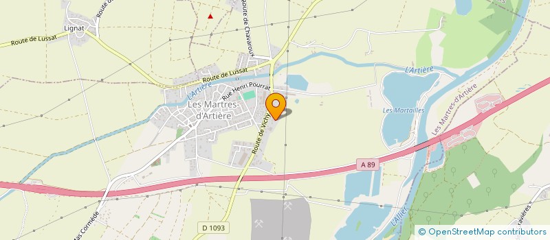 localisation de l'entreprise MADAME CORALYNE CHARPENTIER  LES MARTRES D ARTIERE