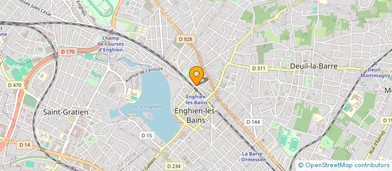 localisation de l'entreprise MADAME CORDELIER BRU EPSE  ENGHIEN-LES-BAINS