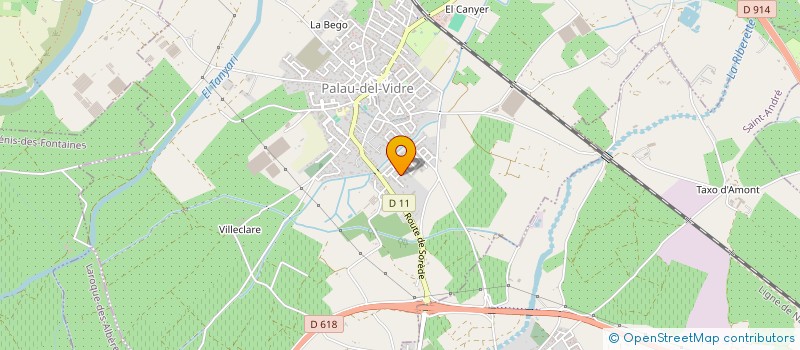 localisation de l'entreprise MADAME CORELIA ESPINOLA  PALAU-DEL-VIDRE