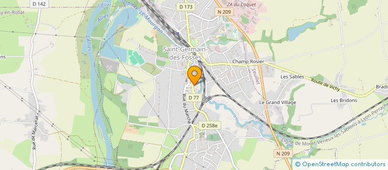 localisation de l'entreprise MADAME CORELIA GOETZ  SAINT-GERMAIN-DES-FOSSES