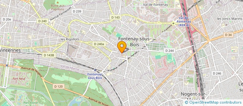 localisation de l'entreprise MADAME CORELIE BONNEAU à FONTENAY-SOUS-BOIS