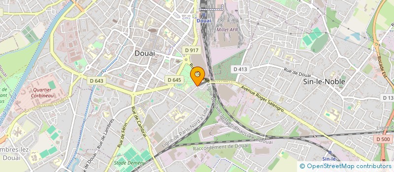 localisation de l'entreprise MADAME CORENTINE DEVAUX à DOUAI