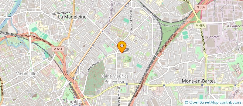 localisation de l'entreprise MADAME CORENTINE OBEUF à LILLE