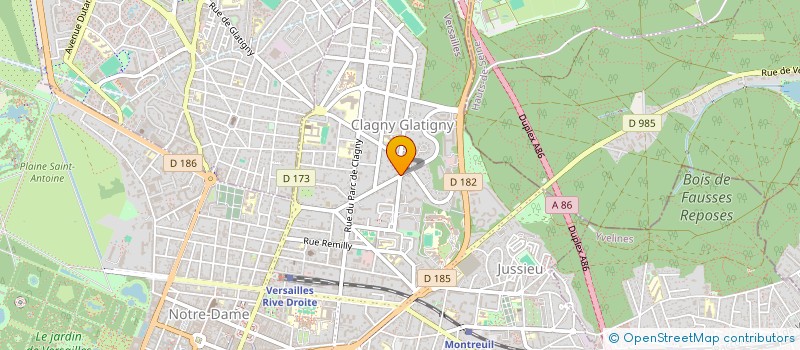 localisation de l'entreprise MADAME CORENTINE PANHARD à VERSAILLES