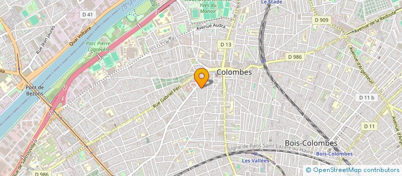 localisation de l'entreprise MADAME CORIANDRE LEMATTRE-GONTCHAROFF à COLOMBES