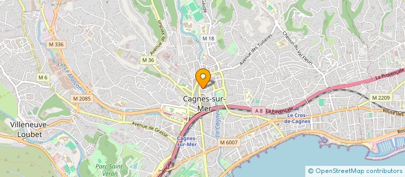 localisation de l'entreprise MADAME CORINA KLEIN  CAGNES-SUR-MER